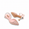 Vanessa - Women’s Peach Rhinestone Heels