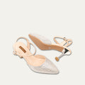 Vanessa - Women’s Champagne Rhinestone Heels