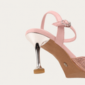Vanessa - Women’s Peach Rhinestone Heels