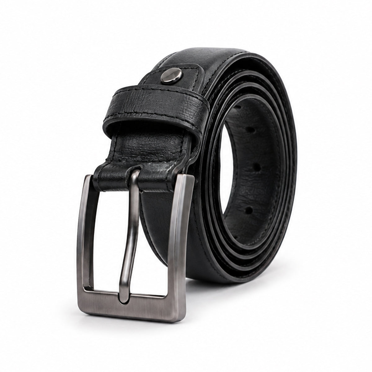 Velto - Men's Black Textured Belt