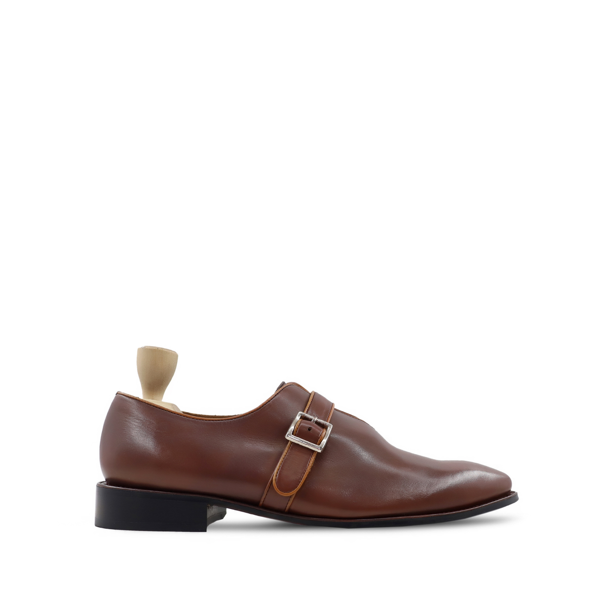 Vidnoye - Men's Dark Brown Calf Leather Single Monkstrap