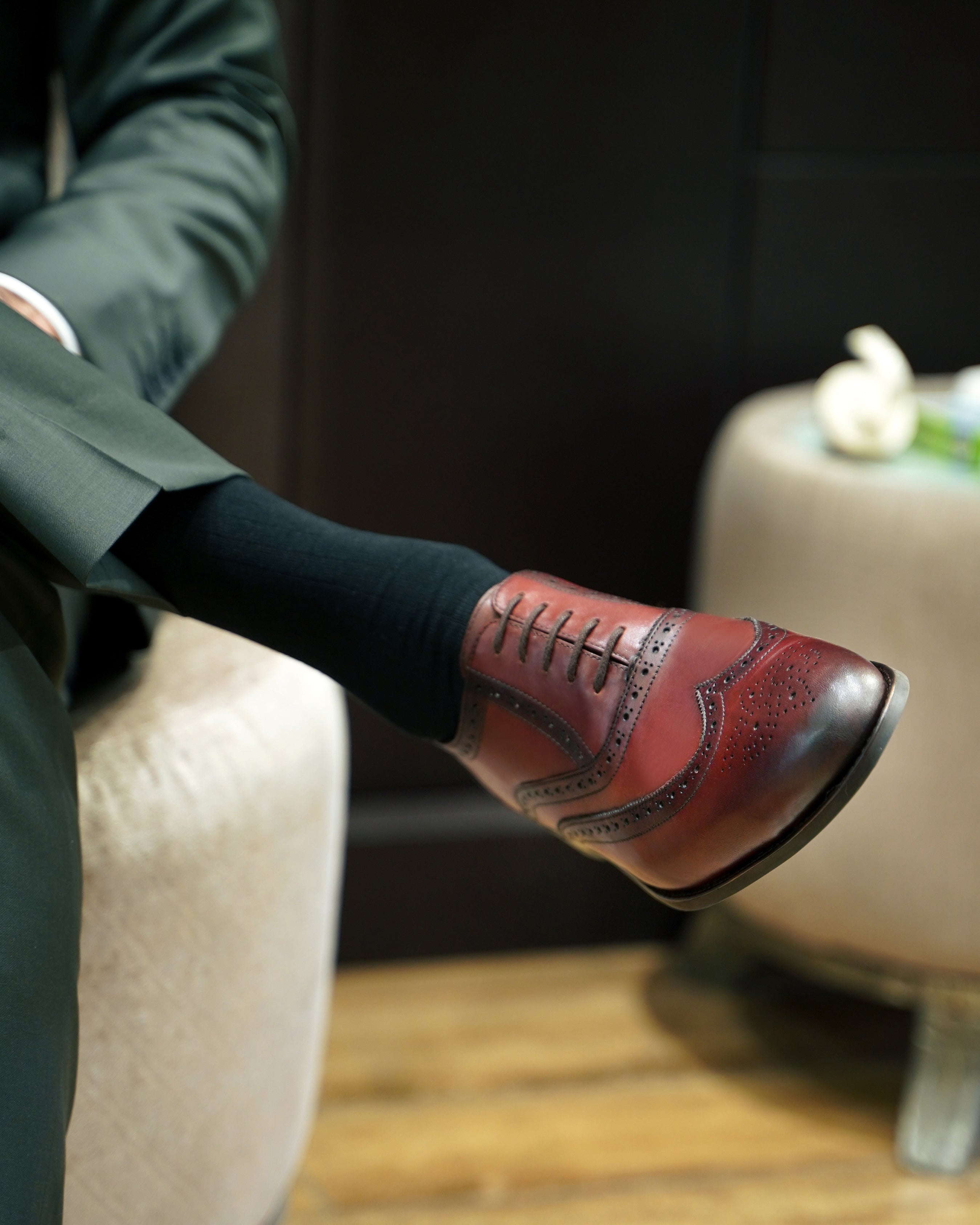 Worchester - Men's Oxblood Calf Leather Oxford Shoe