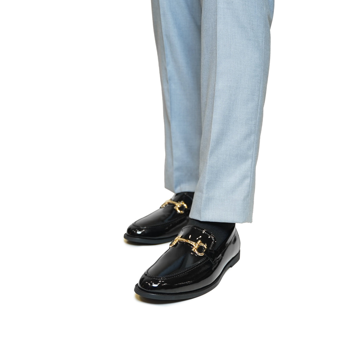 Washi - Men's Black Patent Leather Loafer