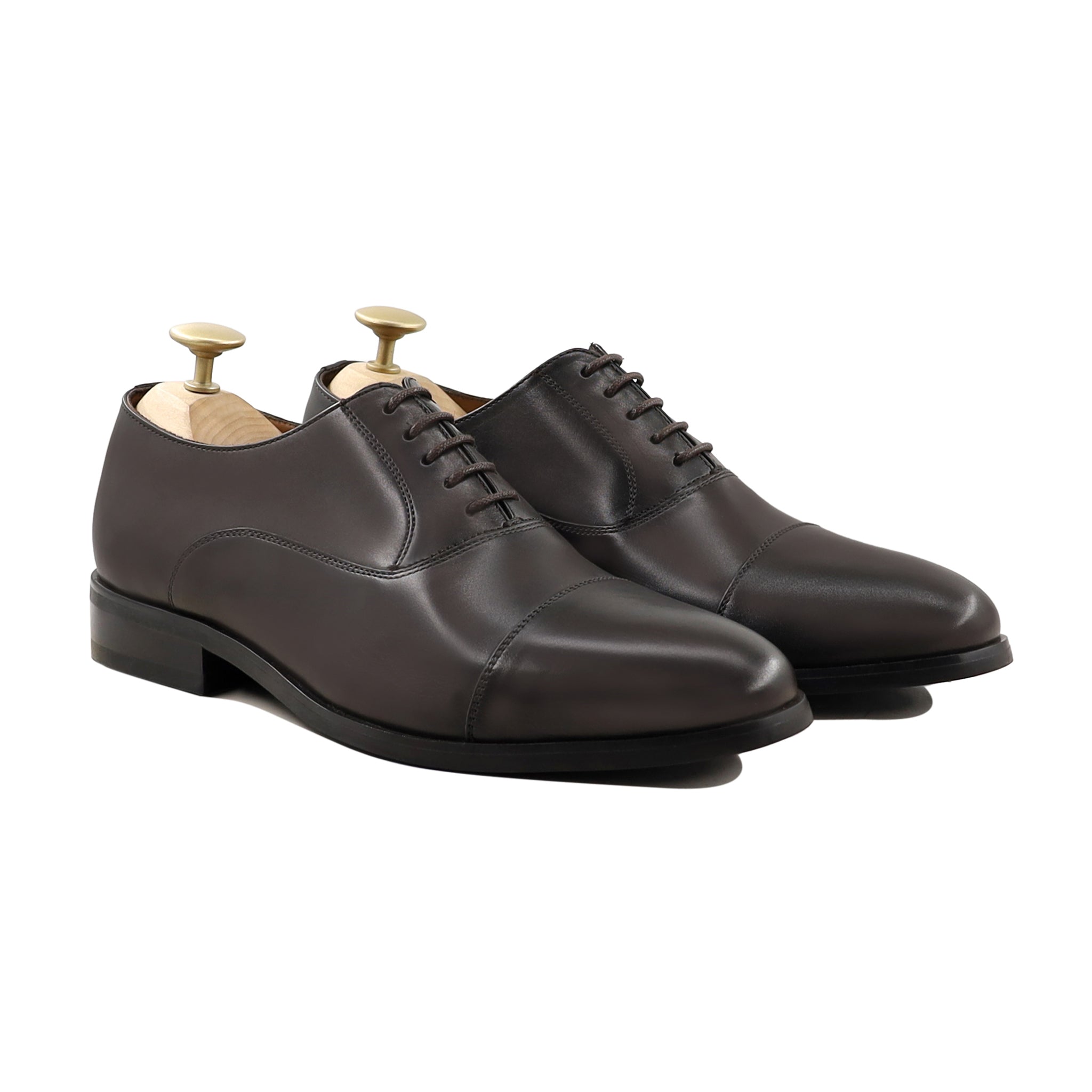 Roque - Men's Dark Brown Calf Leather Oxford Shoe