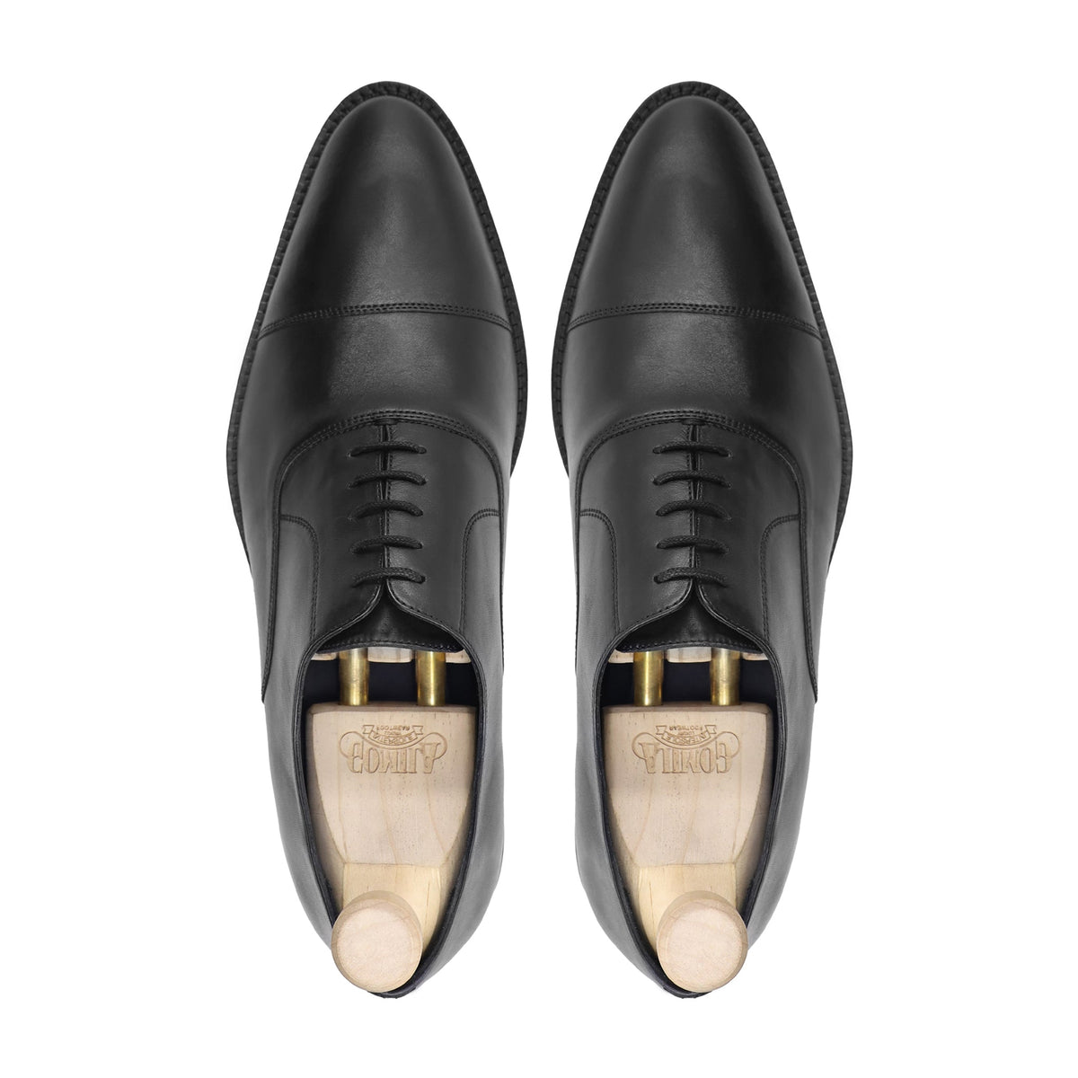 Zren - Men's Black Calf Leather Oxford Shoe