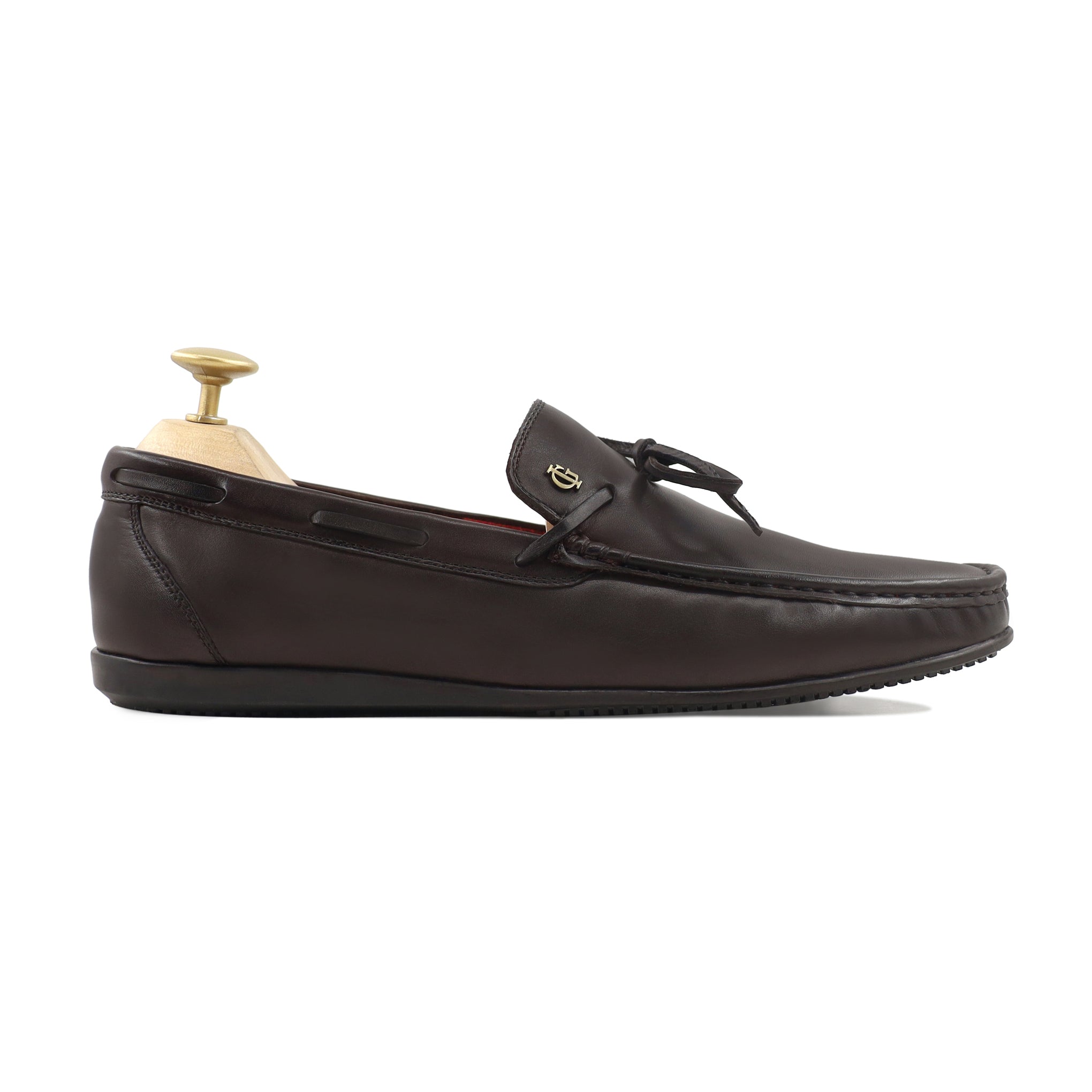 Zamasu - Men's Dark Brown Calf Leather Loafer Shoe