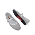Zoey - Women's Silver Embroidery Pump