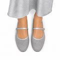 Zoey - Women's Silver Lace Pump