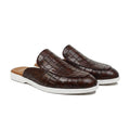 Rook - Men's Dark Brown Calf Leather Slipper