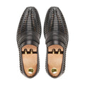 Barcelona - Men's Black Hand woven Calf Leather Loafer