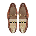 Akashi - Men's Burnished Tan and Brown Kid Suede Loafer