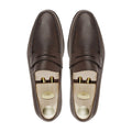 Ricardo - Men's Dark Brown Pebble Grain Leather Loafer