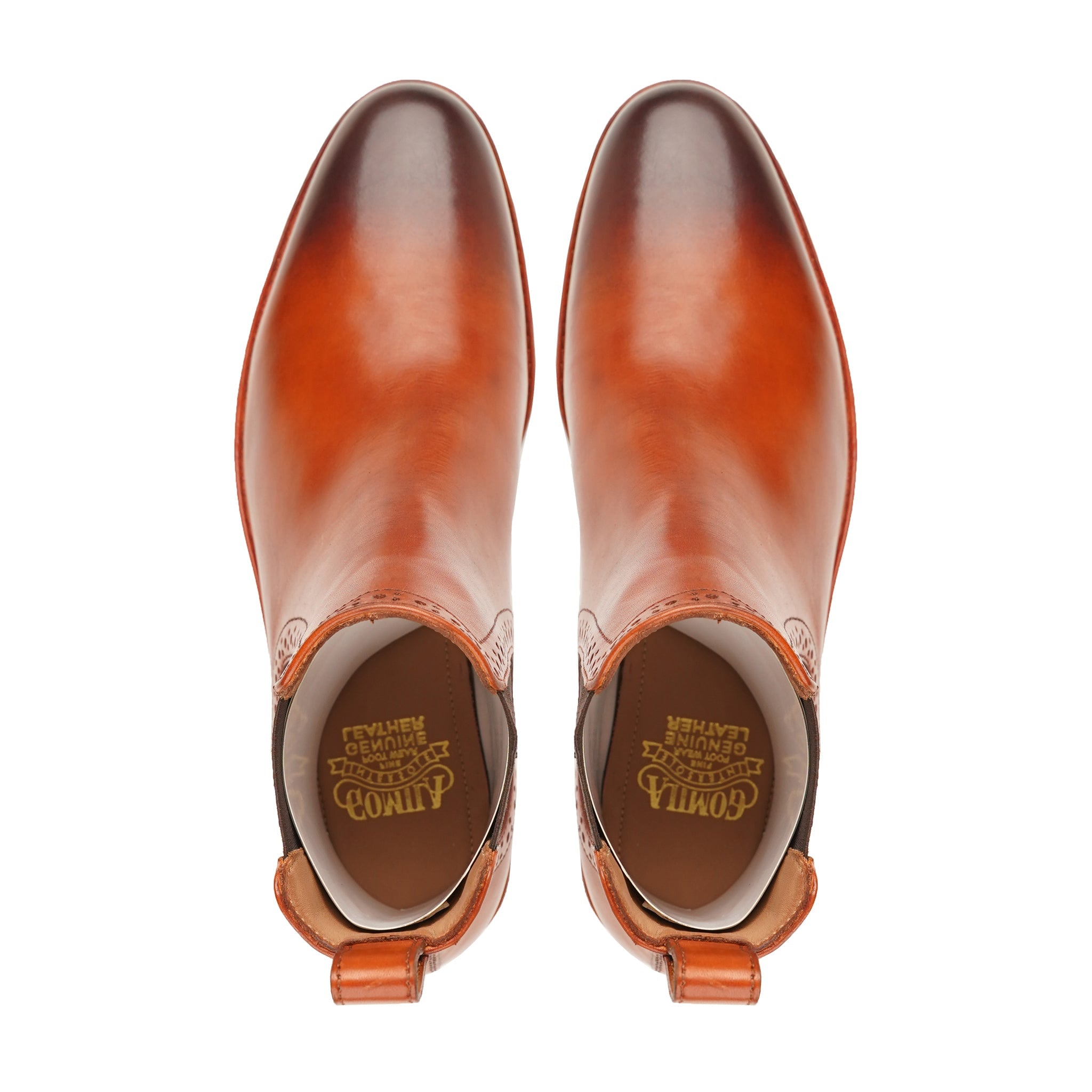 Torrye - Men's Burnished Tan Calf Leather Chelsea Boot