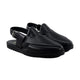 Crissy - Men's Black Calf Leather Sandal