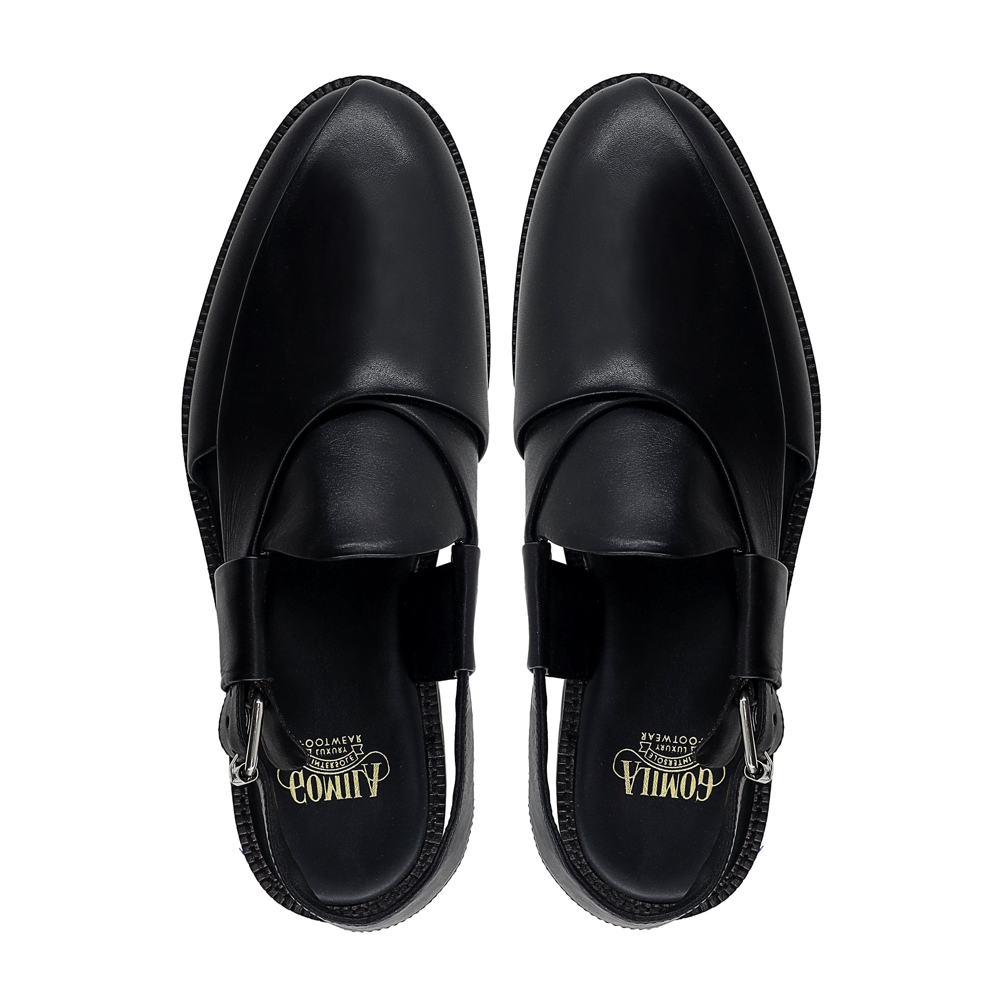 Crissy - Men's Black Calf Leather Sandal