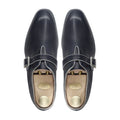 Halford - Men's Black Calf Leather Single Monkstrap