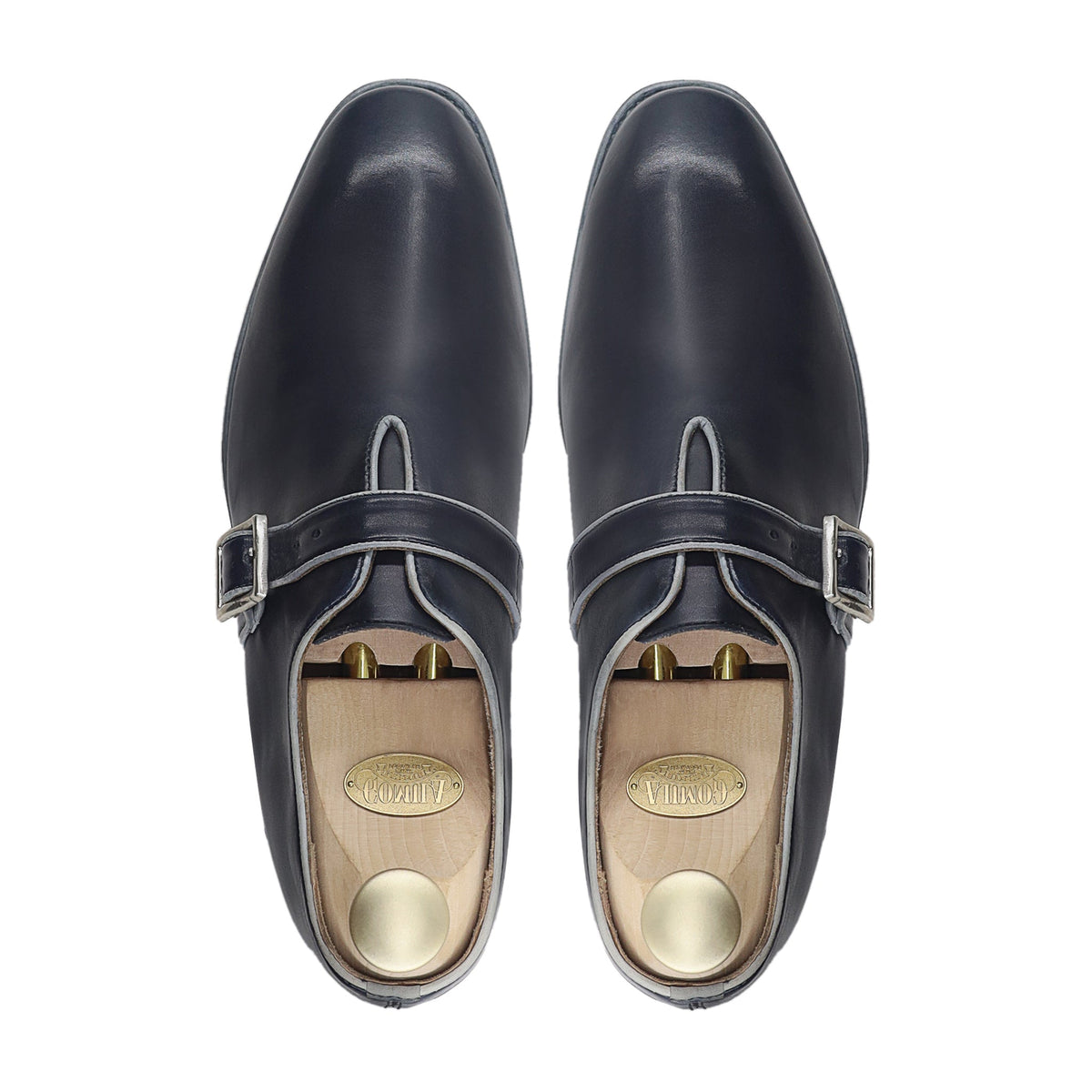 Halford - Men's Black Calf Leather Single Monkstrap