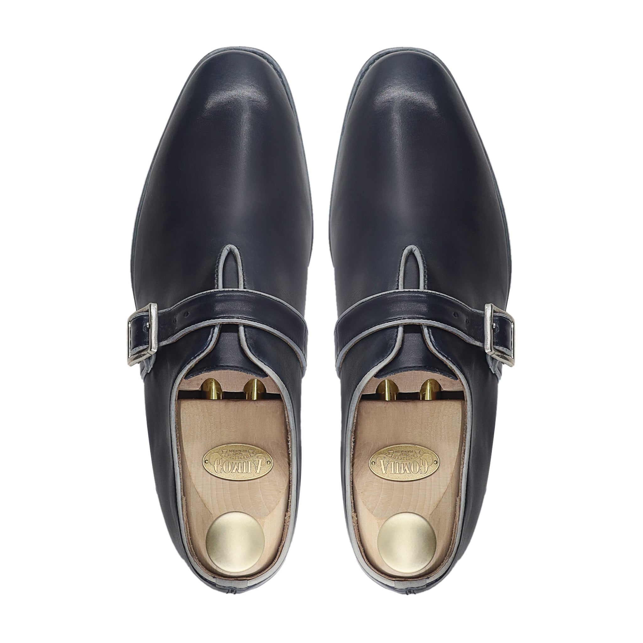 Halford - Men's Black Calf Leather Single Monkstrap