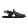 Ewing - Men's Black Calf Leather Sandal
