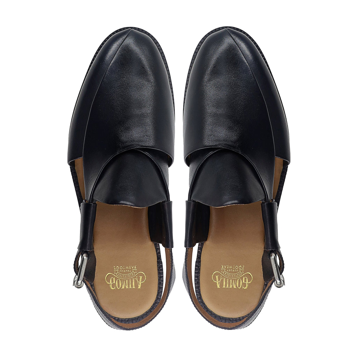 Ewing - Men's Black Calf Leather Sandal