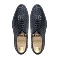 Osaka - Men's Black Hand Woven Calf Leather Wholecut Shoe