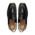 Amelio - Men's Black Box Leather High Shine Sandal