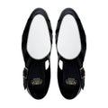Pedri - Men's Black and White Calf Leather Sandal