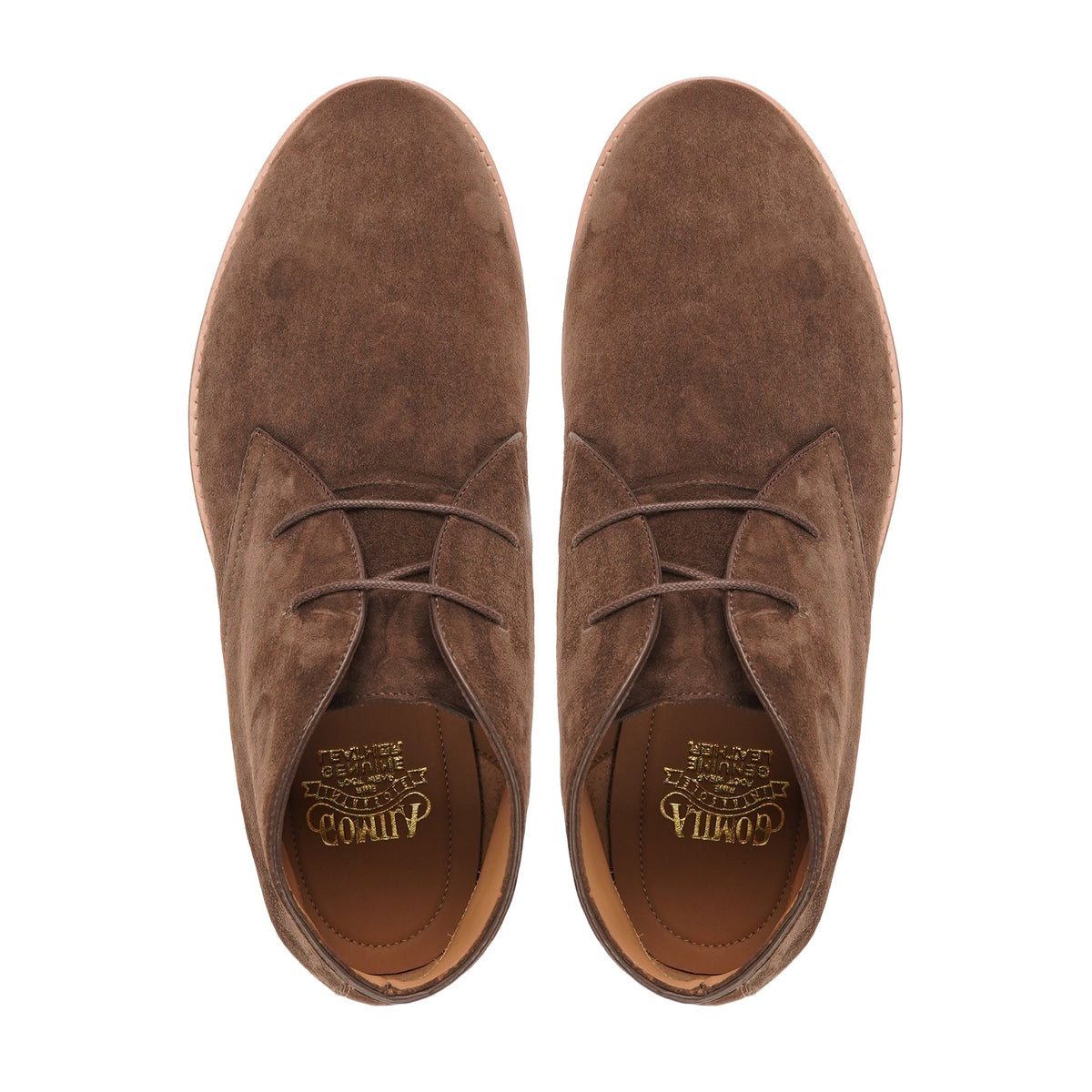 Hiram - Men's Brown Kid Suede Chukka Boot