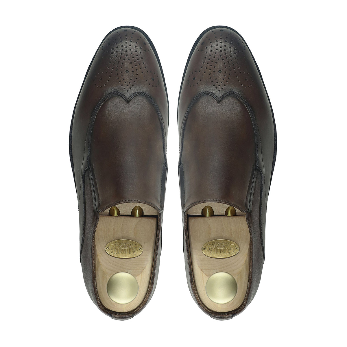 Cannie - Men's Dark Brown Calf Leather Loafer