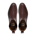 Aidon - Men's Brown Calf Leather and Harris Tweed Chelsea Boot