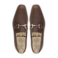 Abie - Men's Dark Brown Pebble Grain Leather Loafer