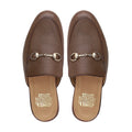 Selyse - Men's Brown Pebble Grain Leather Slipper