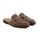 Selyse - Men's Brown Pebble Grain Leather Slipper