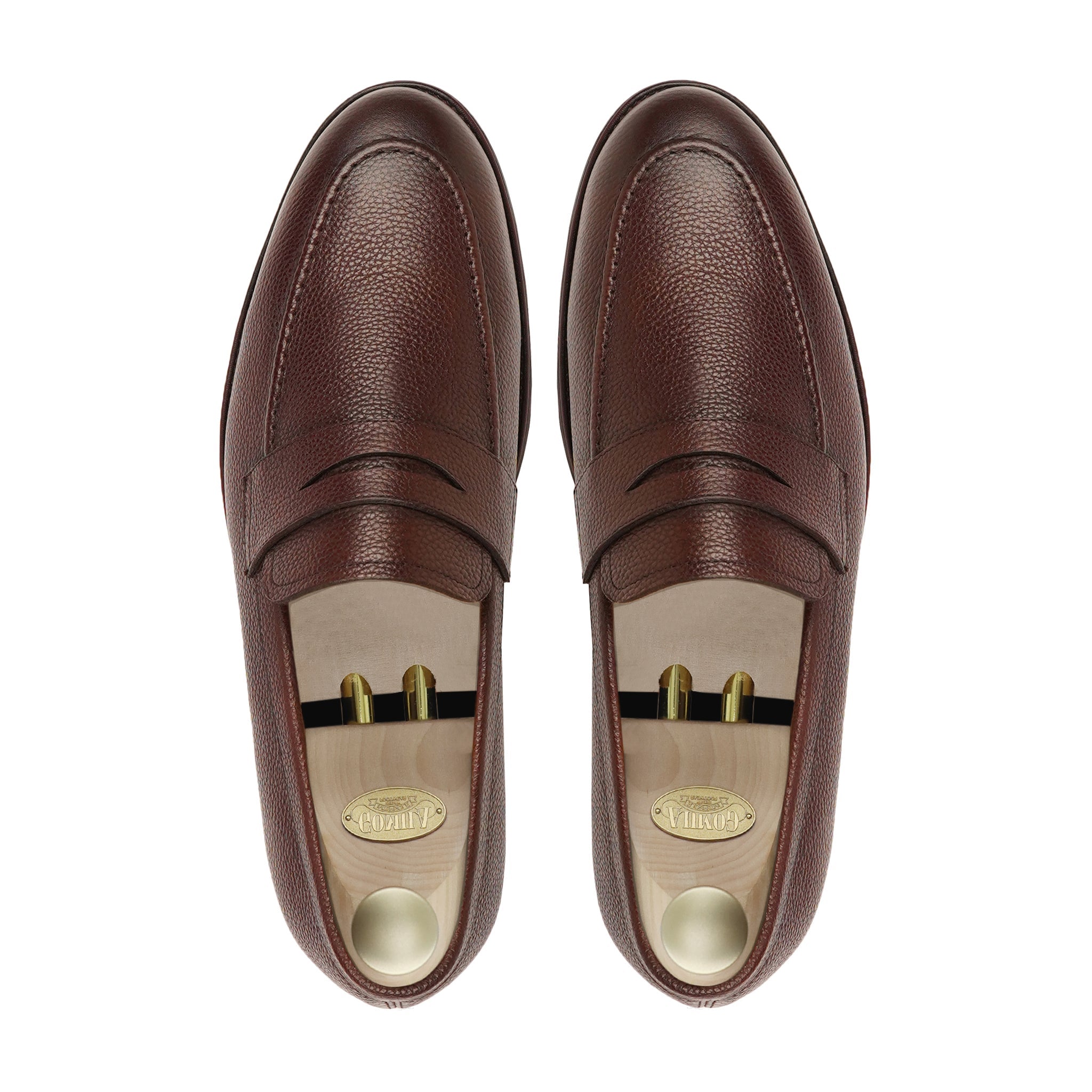 Gonzalo - Men's Oxblood Pebble Grain Leather Loafer
