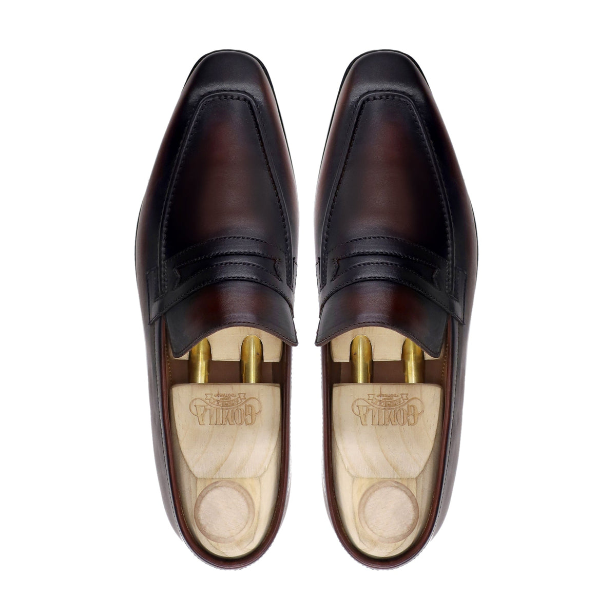 Marston - Men's Burnished Brown Calf Leather Loafer