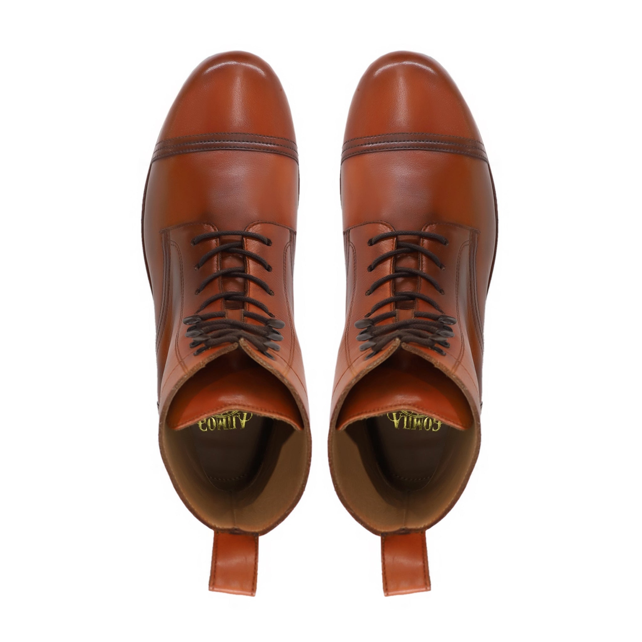 Cheng - Men's Tan Brown Calf Leather Boot
