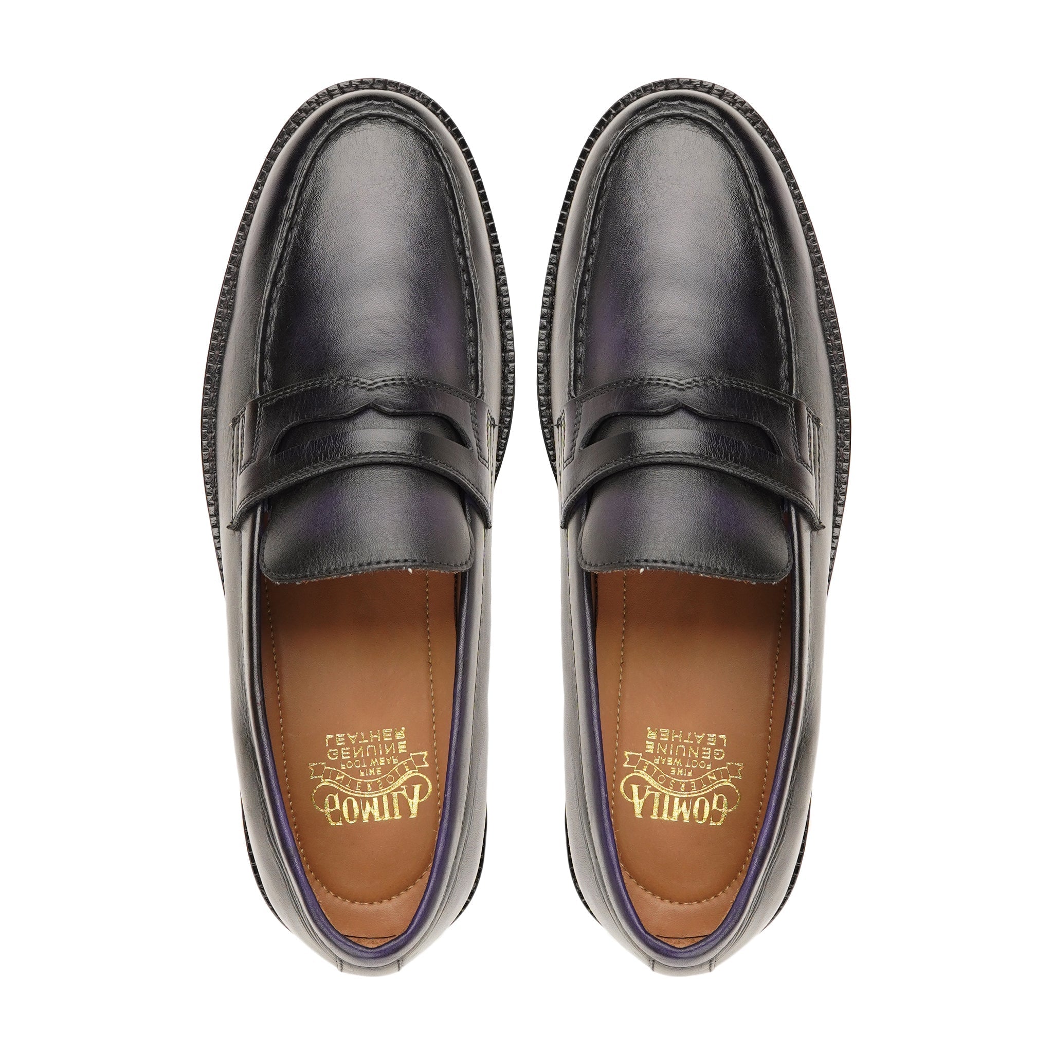 Diorsa- Men's Black Calf Leather Loafer