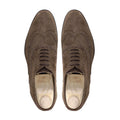Tetsuya - Men's Light Brown Kid Suede Oxford Shoe