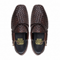 Auther - Men's Brown Hand Woven Leather Sandal