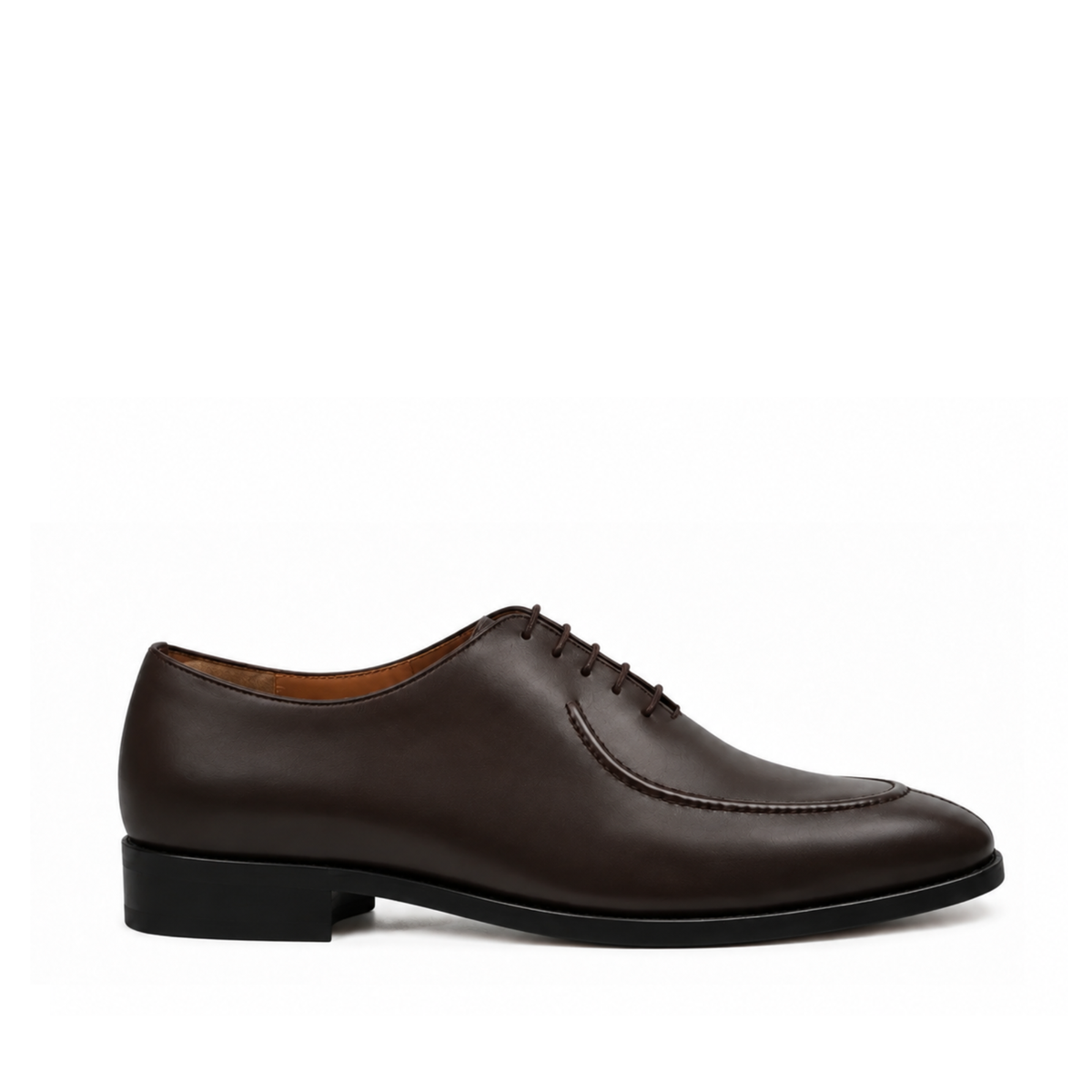 Corded - Men's Dark Brown Calf Leather Wholecut Shoe