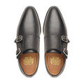 Mariner - Men's Black Calf Leather Double Monkstrap