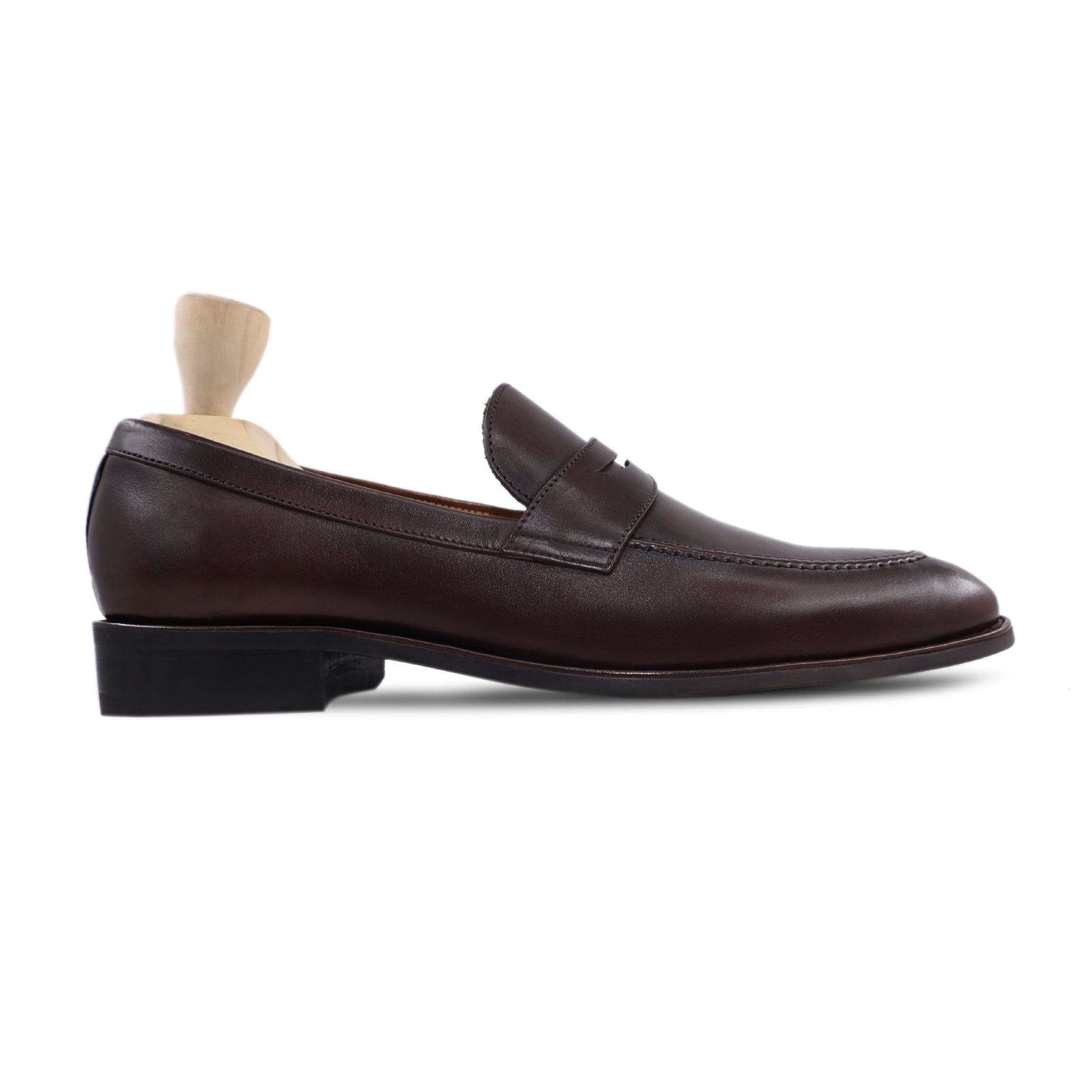 Yudell - Men's Dark Brown Calf Leather Loafer