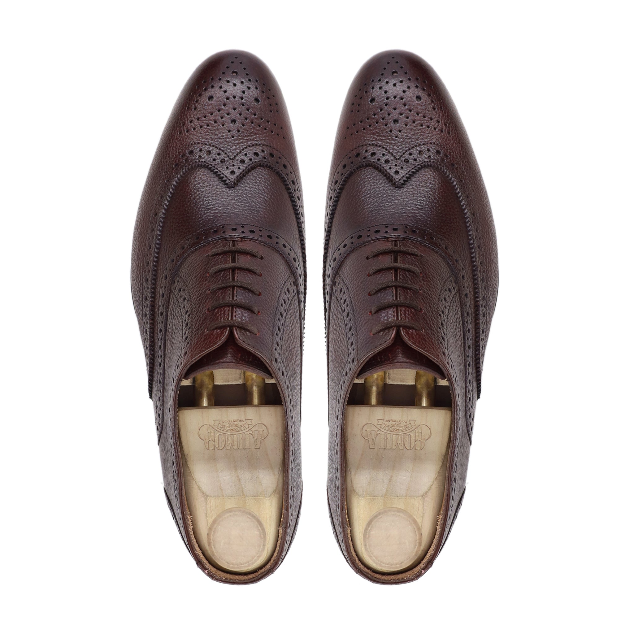 Koji - Men's Oxblood Pebble Grain Leather Oxford Shoe