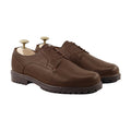 Francisco - Men's Brown Pebble Grain Derby Shoe