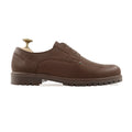 Francisco - Men's Brown Pebble Grain Derby Shoe