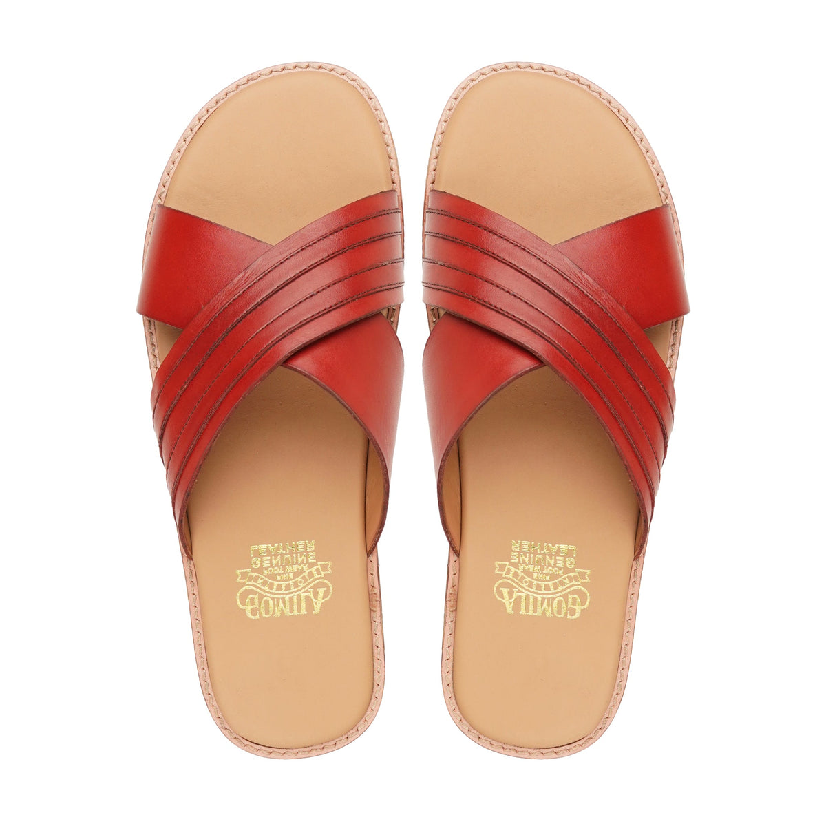 Tomo - Men's Oxblood Calf Leather Slipper