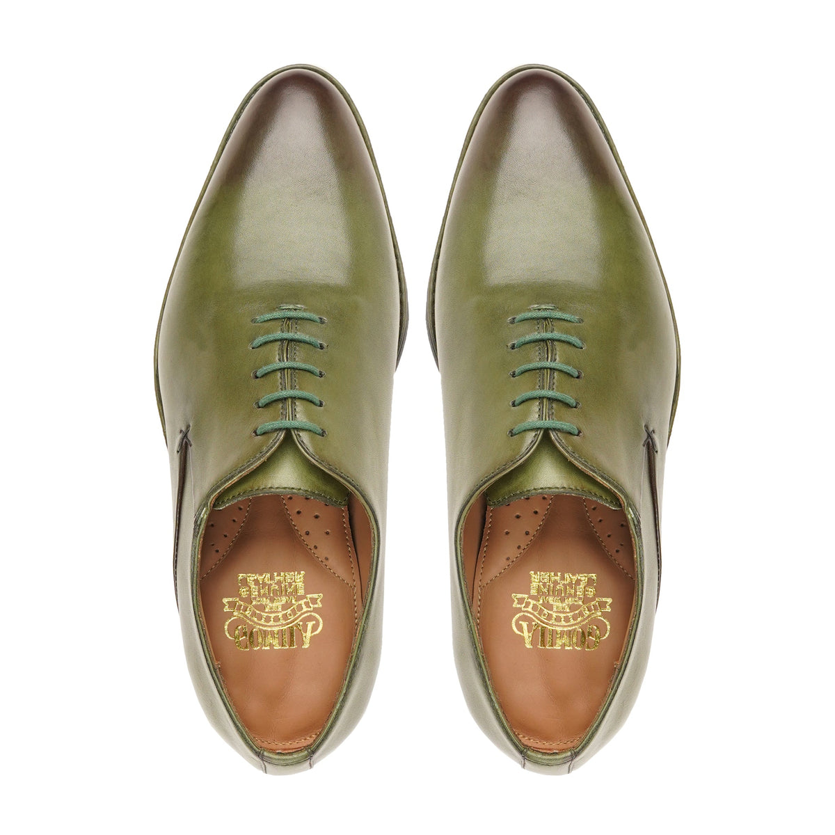 Veto - Men's Green Calf Leather Wholecut Shoe