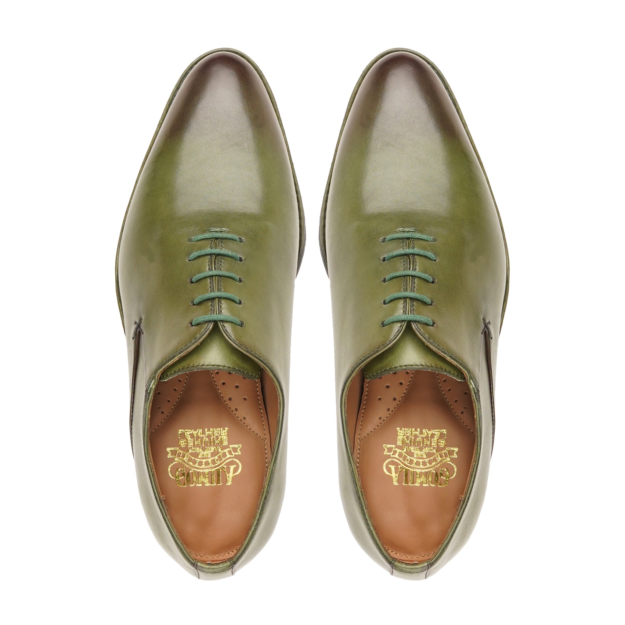 Veto - Men's Green Calf Leather Wholecut Shoe