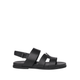 Nathan - Men's Black Calf Leather Sandal