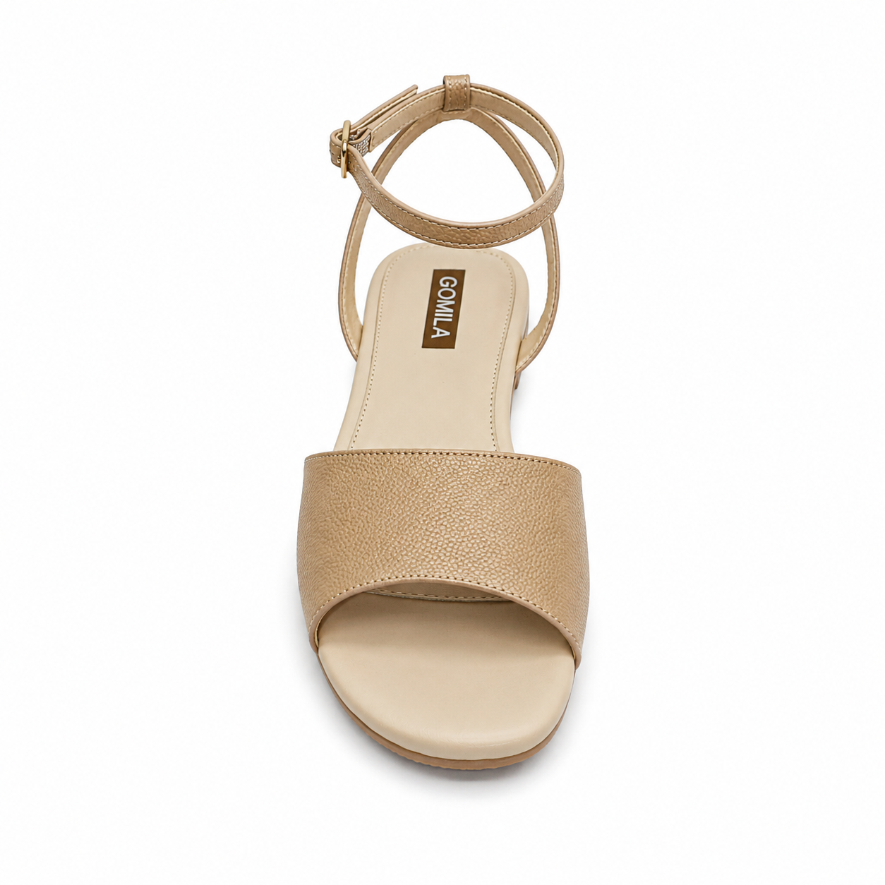 Solane - Women's Light Beige Strapped Sandal
